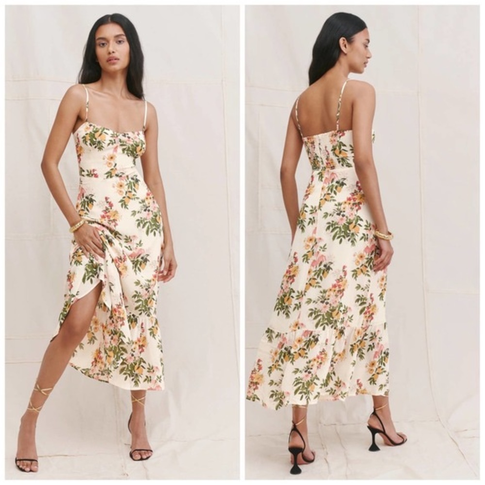 Reformation Emersyn Dress in Milo